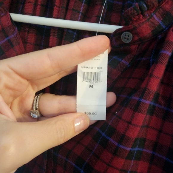 GAP Factory Red and Black Plaid Dress - Picture 2 of 5